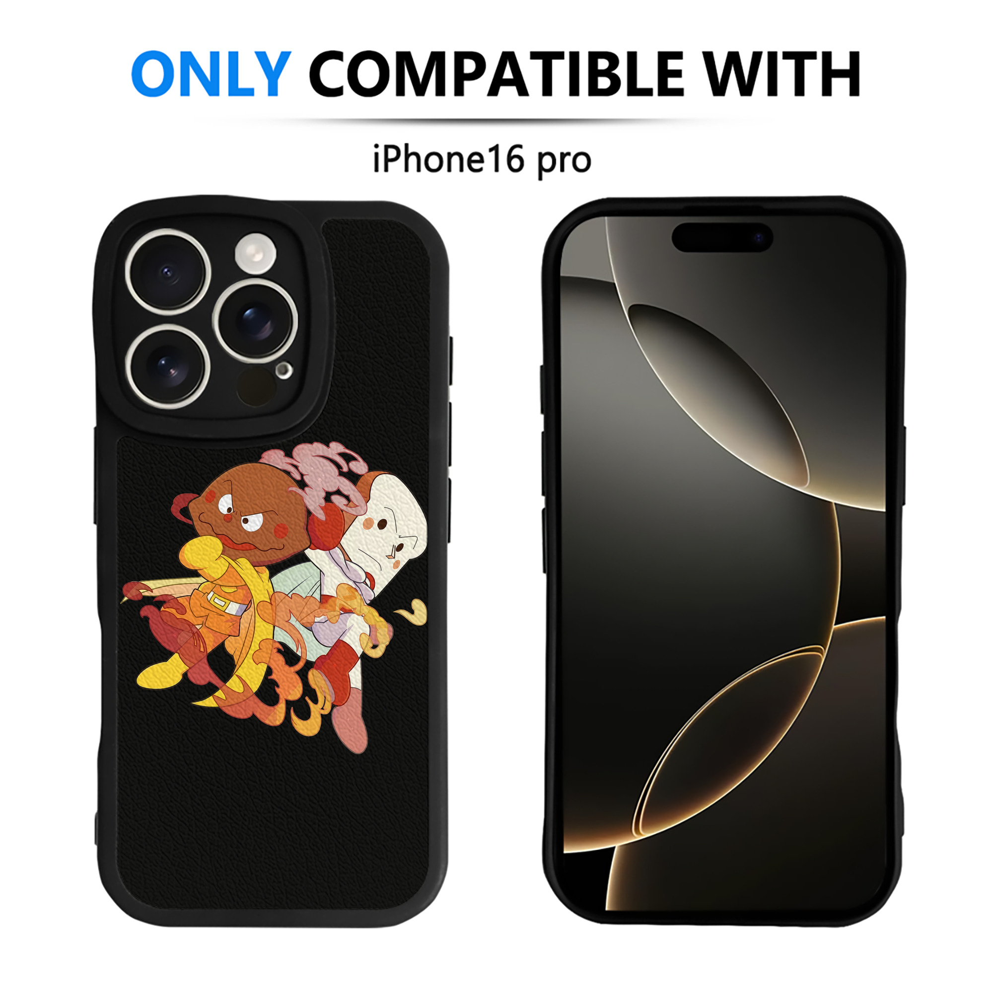 （画像用） アンパンマン Anpanman 【iPhone 16シリーズ対応】シリコンスマホケース（レザー調） 材質：シリコン